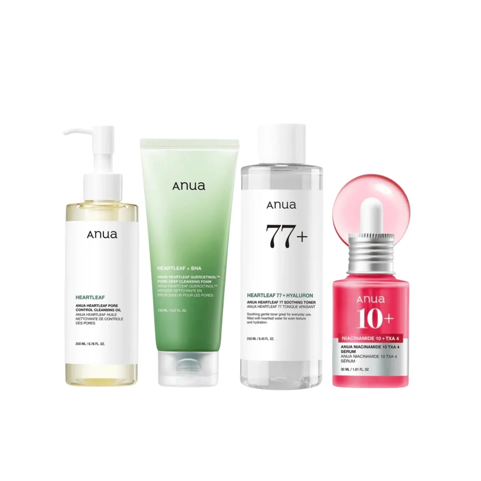 Anua Heartleaf Glass skin - Complete Skincare Set