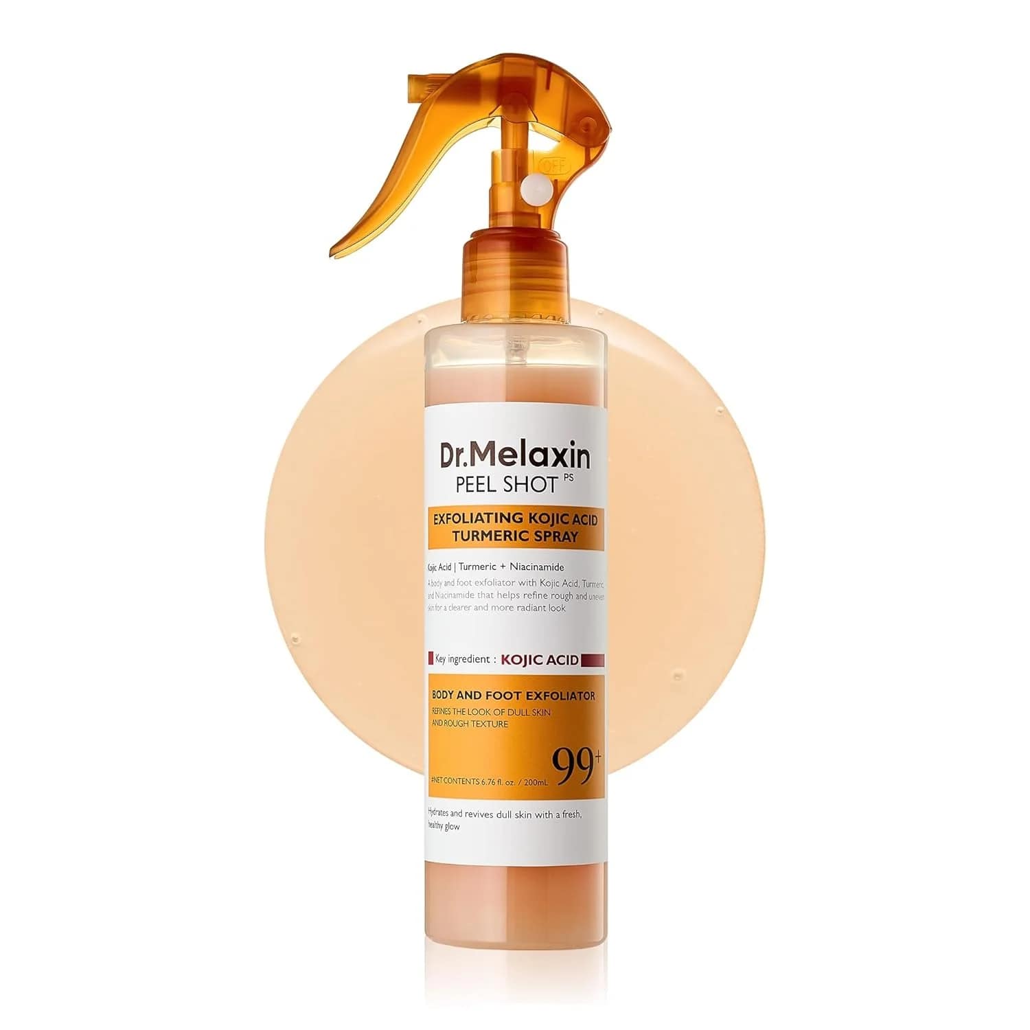Dr Melaxin Peel Shot Exfoliating Kojic Acid Turmeric Spray 200ml